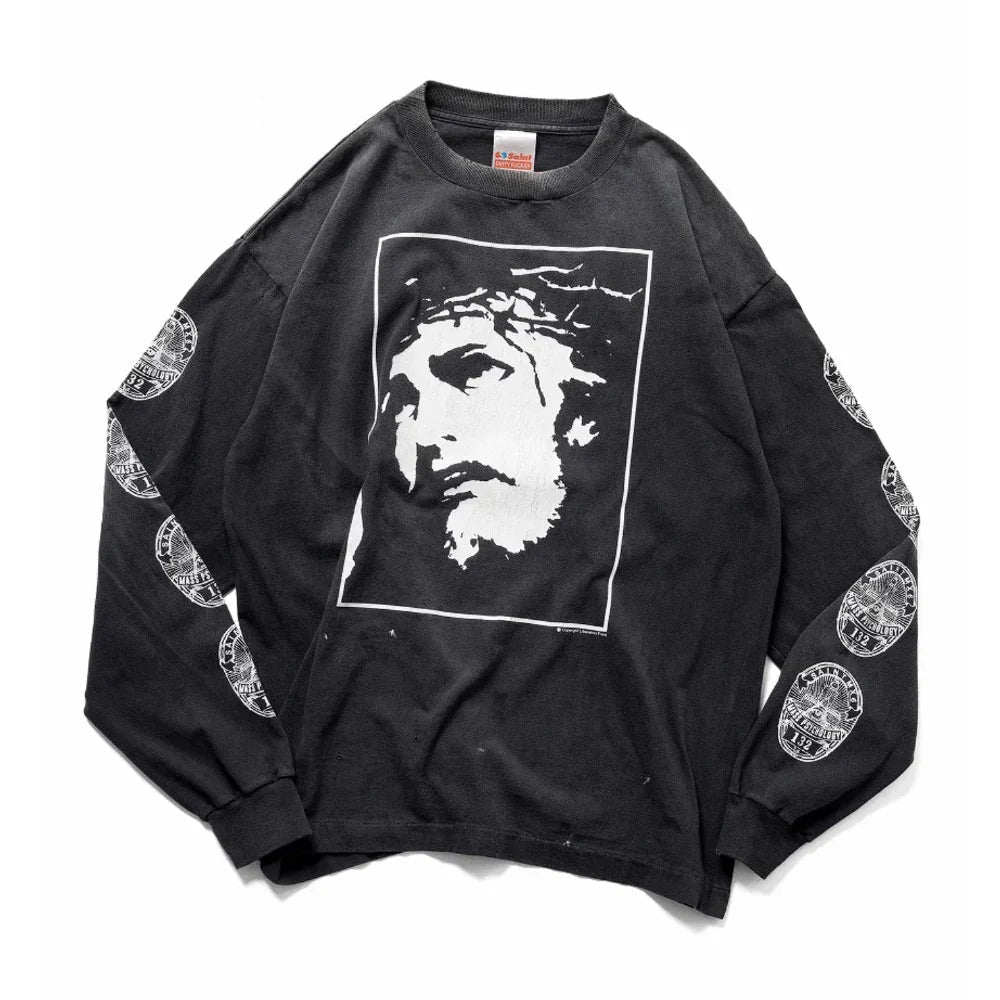 SAINT Mxxxxxx LS TEE / LOVE SAINT BLACK - Afewvibe