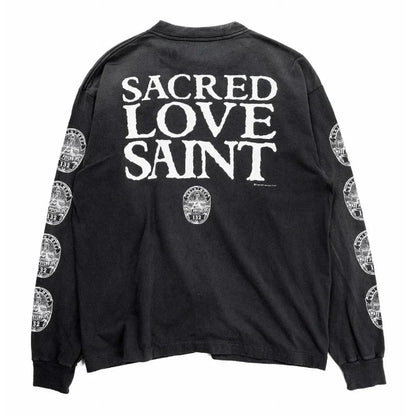 SAINT Mxxxxxx LS TEE / LOVE SAINT BLACK - Afewvibe