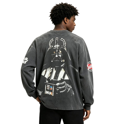 SAINT Mxxxxxx STAR WARS LS TEE /DARTHVADER BLACK - AFewVibe