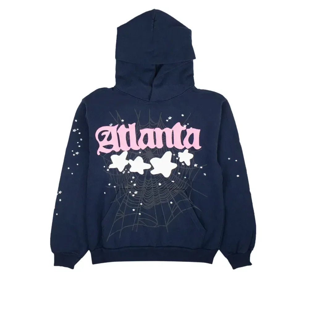 Sp5Der Atlanta Hoodie Navy - Afewvibe