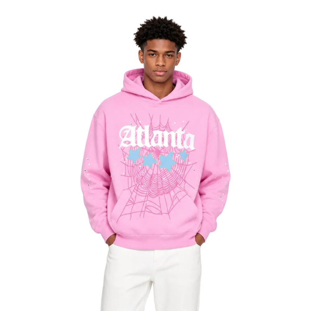 Sp5Der Atlanta Hoodie Pink - AFewVibe