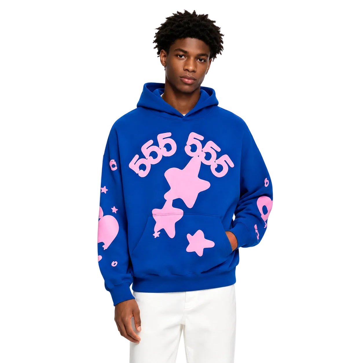 Sp5der Beluga Hoodie Blue - AFewVibe
