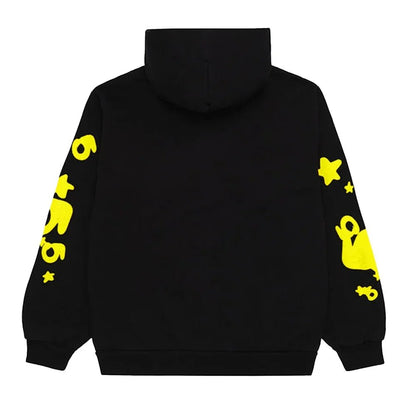 Sp5der Beluga Hoodie Onyx/Yellow - Afewvibe