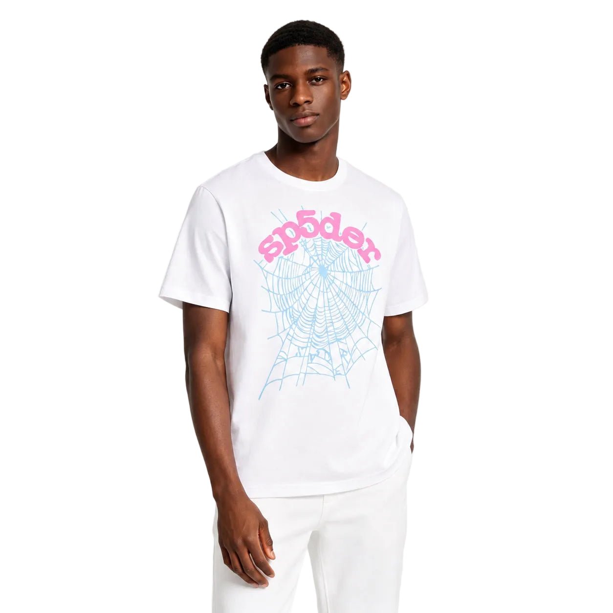 Sp5der OG Web Baby Tee White - AFewVibe