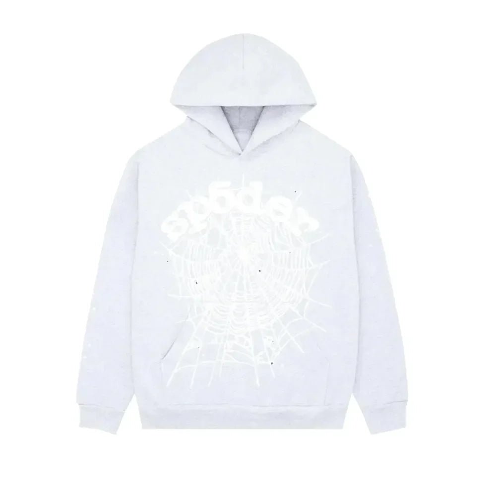 Sp5der OG Web Hoodie Heather Grey - Afewvibe