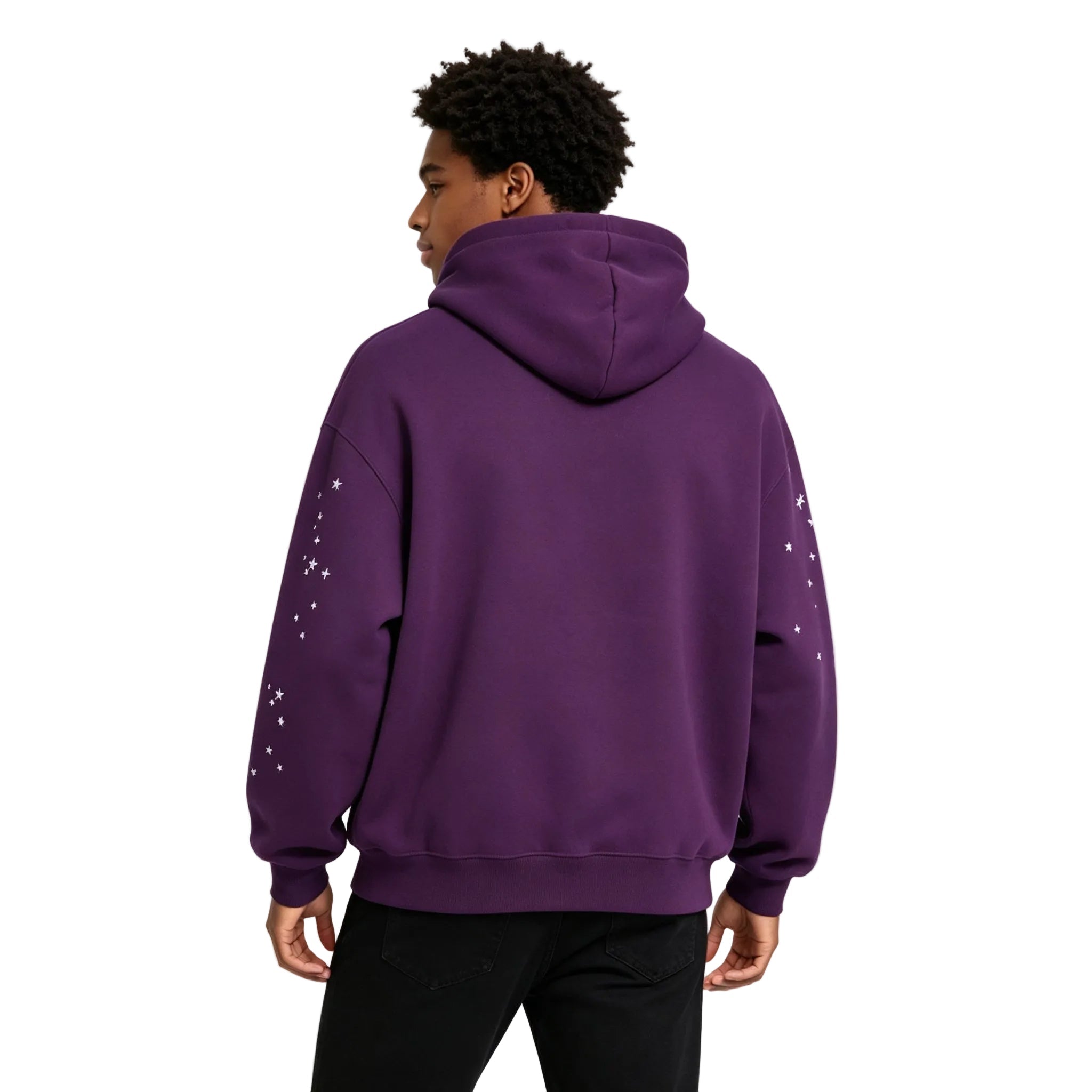 Sp5der Star OG Web V2 Hoodie Purple - AFewVibe