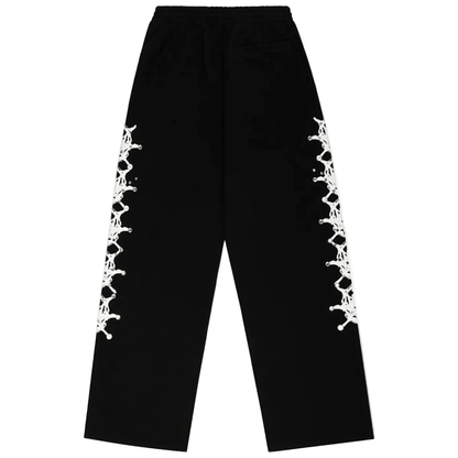 Sp5der Stone Sweatpant Black - AFewVibe