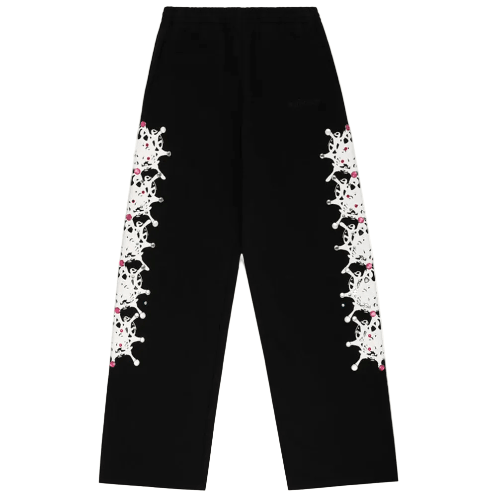 Sp5der Stone Sweatpant Black - AFewVibe