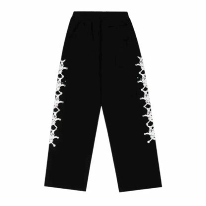 Sp5der Stone Sweatpant Black - Afewvibe