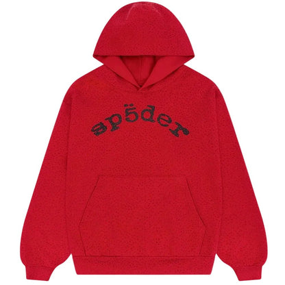 Sp5der VVS Hoodie Red - AFewVibe