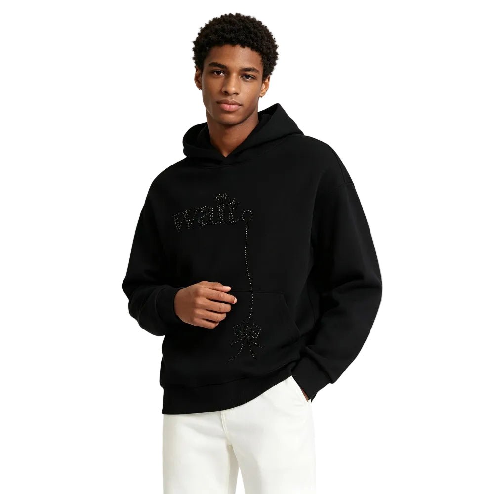 Sp5der Wait Stone Hoodie Black - AFewVibe