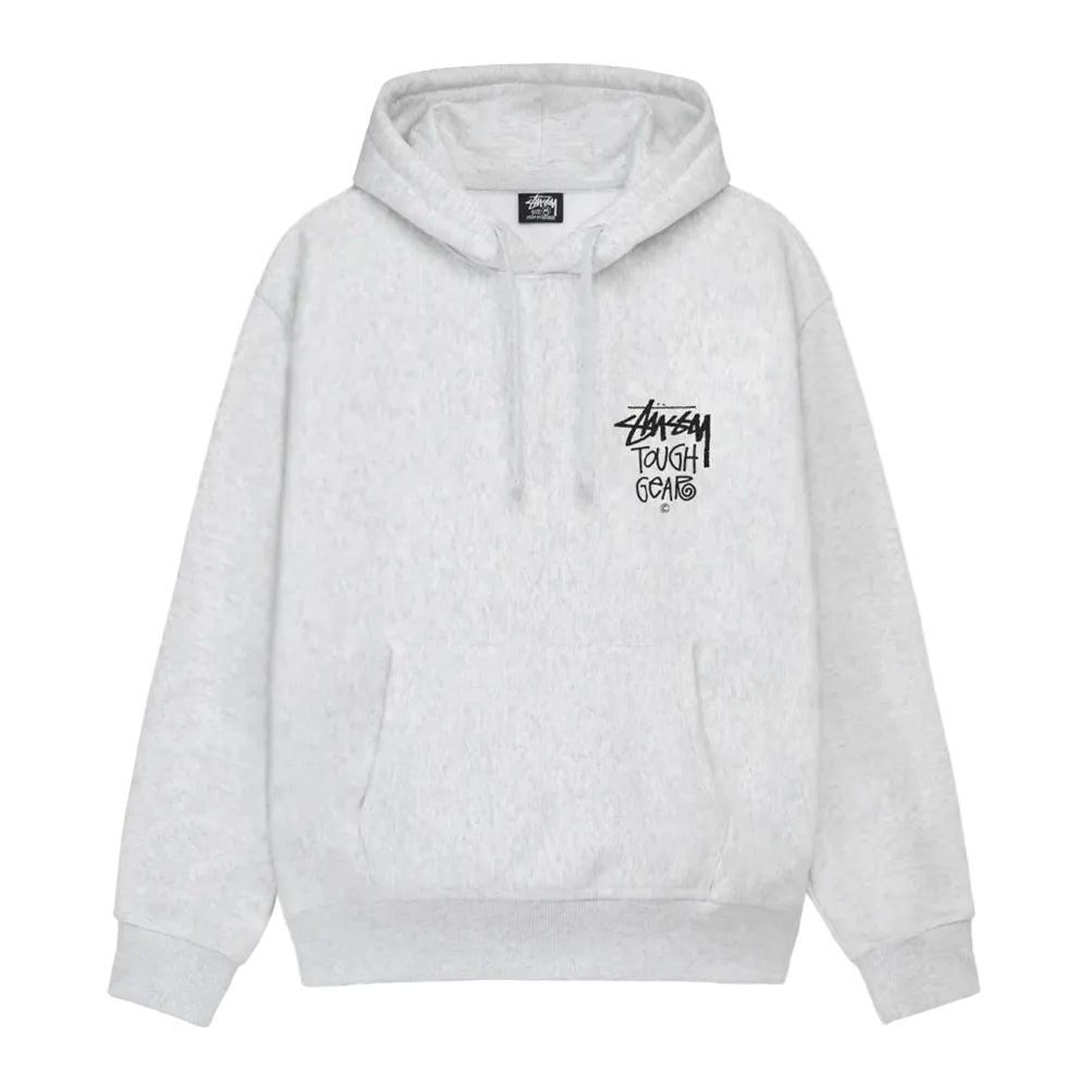 Stüssy Tough Gear Hoodie Ash Heather SS24 - AFewVibe