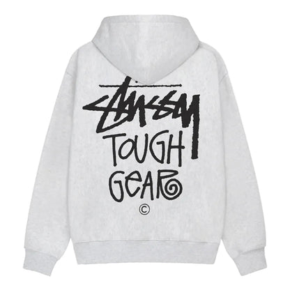 Stüssy Tough Gear Hoodie Ash Heather SS24 - AFewVibe