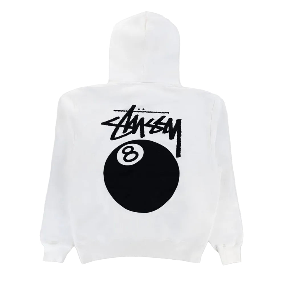 Stussy 8 Ball Pigment Dyed Hoodie Natural - AFewVibe