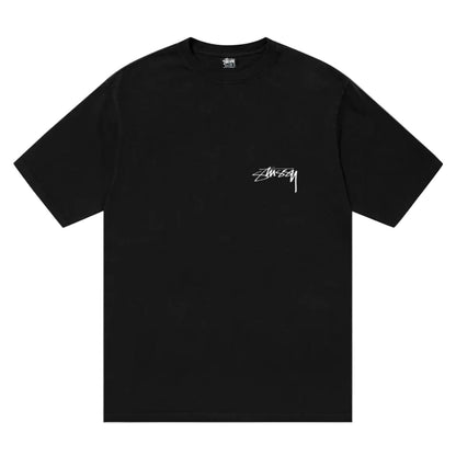Stussy Arachnid Pigment Dyed Tee Black - AFewVibe