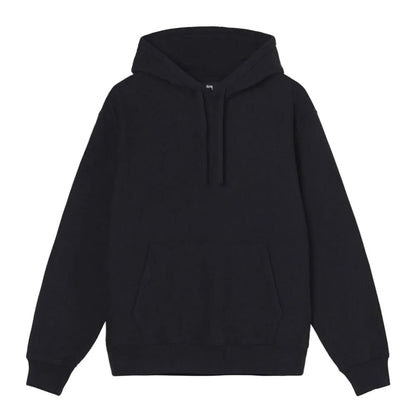 Stussy Back Hood Embroidered Hoodie Black - AFewVibe
