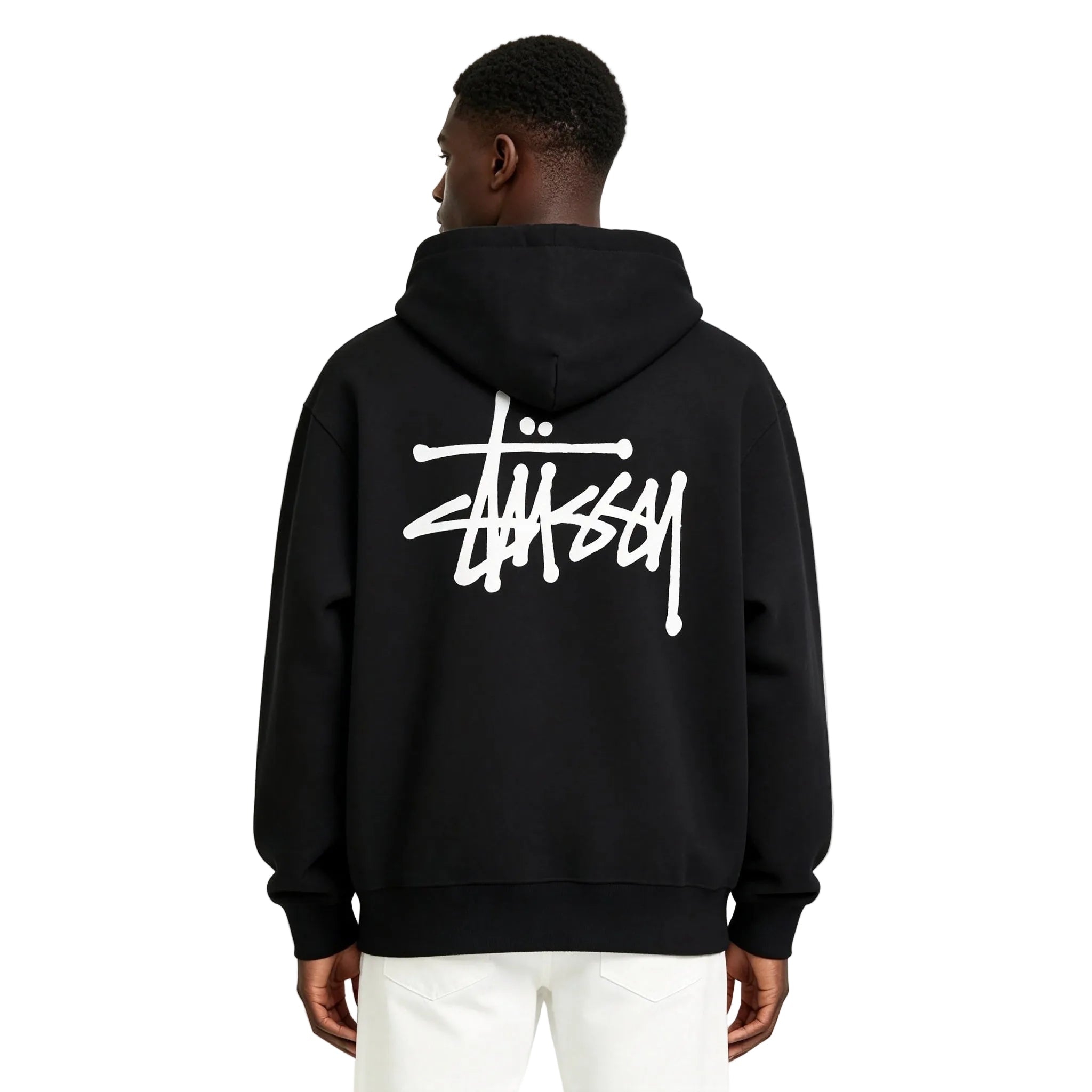 Stussy Basic Hoodie Black - AFewVibe