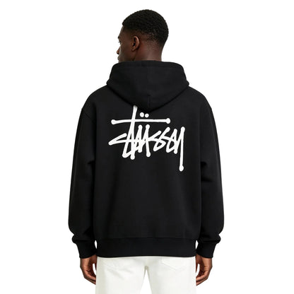Stussy Basic Hoodie Black - AFewVibe