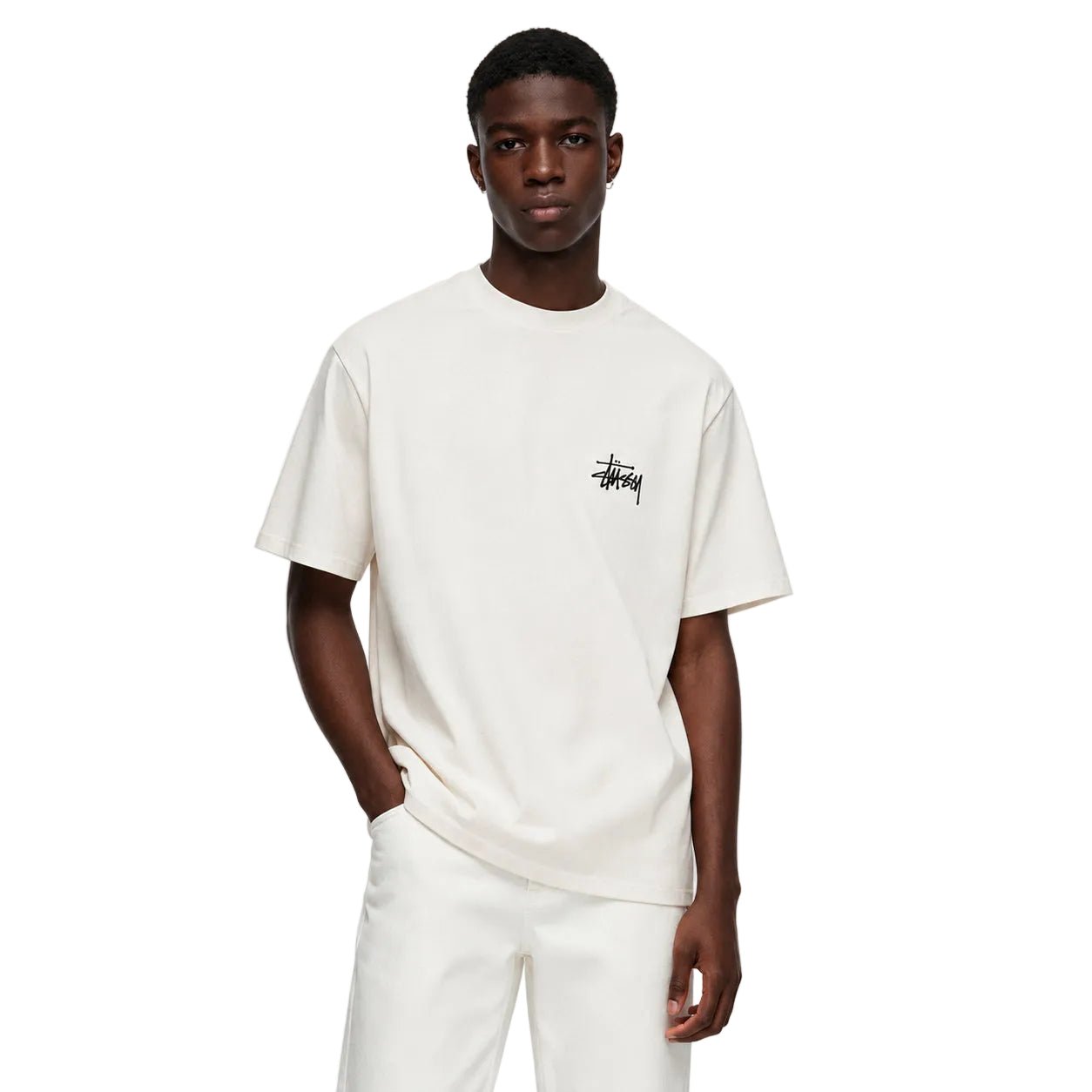 Stussy Basic Pigment-Dyed T-Shirt Natural – AFewVibe