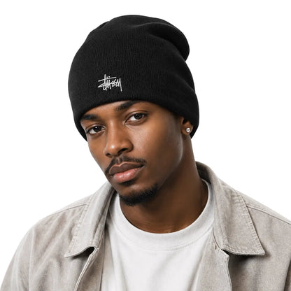Stussy Basic Skullcap Beanie Black - AFewVibe