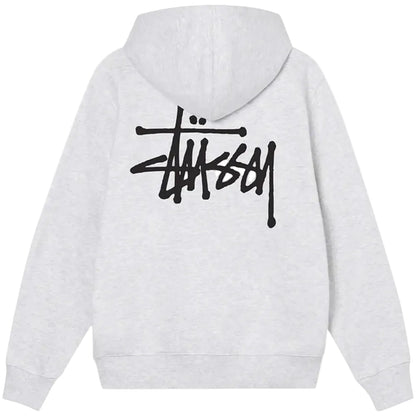Stussy Basic Zip Hood Ash Heather - AFewVibe