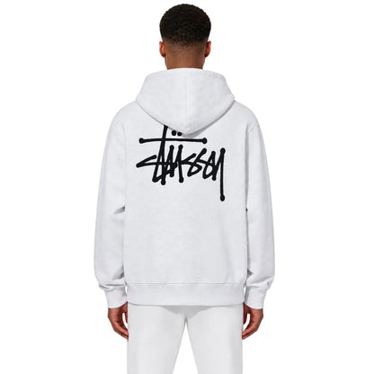 Stussy Basic Zip Hood Ash Heather - AFewVibe