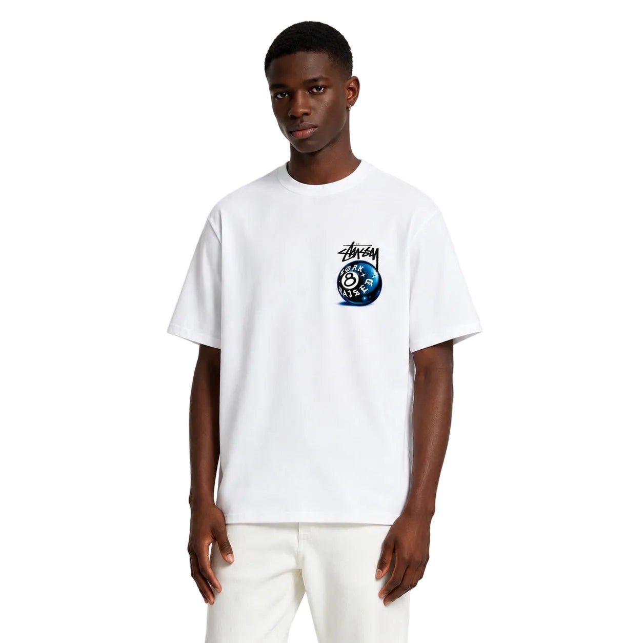 Stussy Born X Raised 8 Ball Tee White – AFewVibe