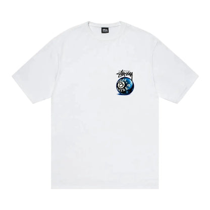 Stussy Born X Raised 8 Ball Tee White - AFewVibe