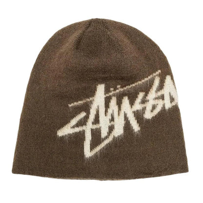 Stussy Brushed Out Stock Skullcap Brown - Afewvibe