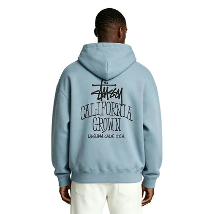 Stussy Cali Grown Zip Hoodie Slate - AFewVibe