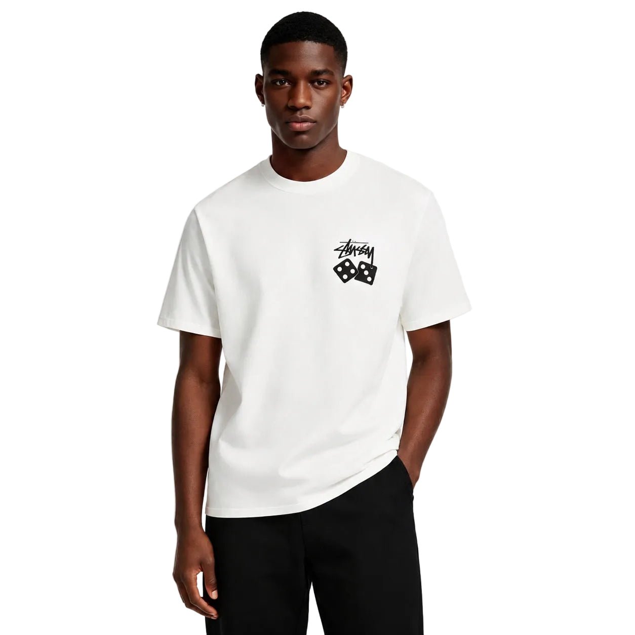 Stussy Dice Pigment Dyed Tee Natural - AFewVibe