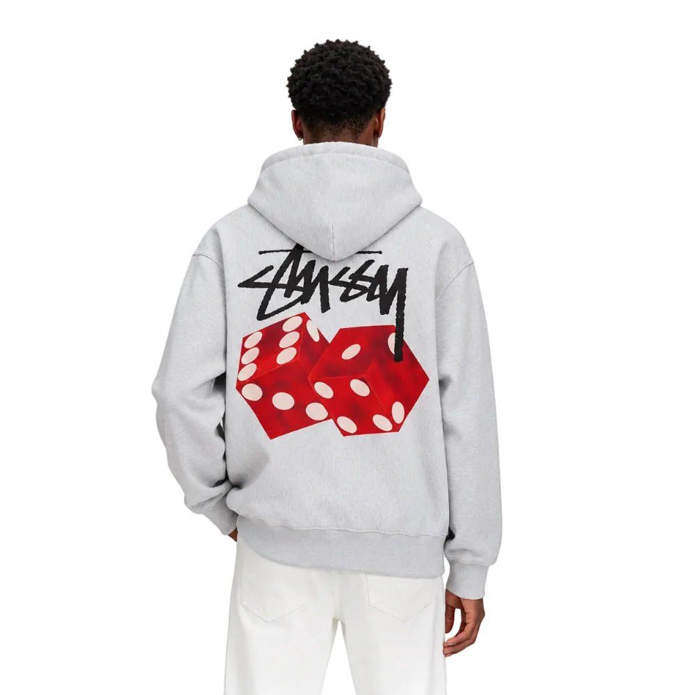 Stussy Diced Out Hoodie Ash Heather - AFewVibe