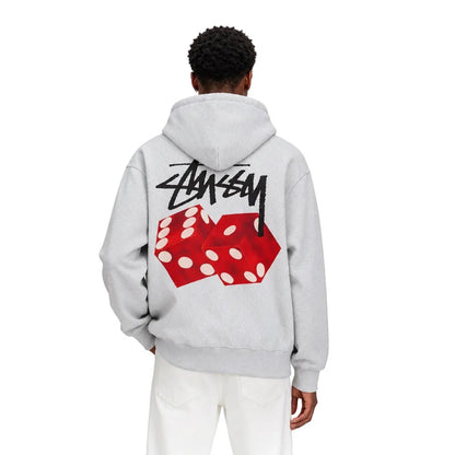 Stussy Diced Out Hoodie Ash Heather - AFewVibe