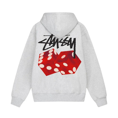 Stussy Diced Out Hoodie Ash Heather - AFewVibe