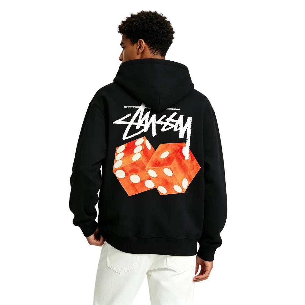 Stussy Diced Out Hoodie Black - AFewVibe