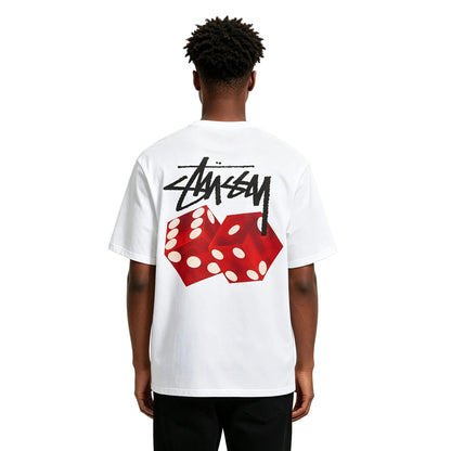 Stussy Diced Out Tee White - AFewVibe