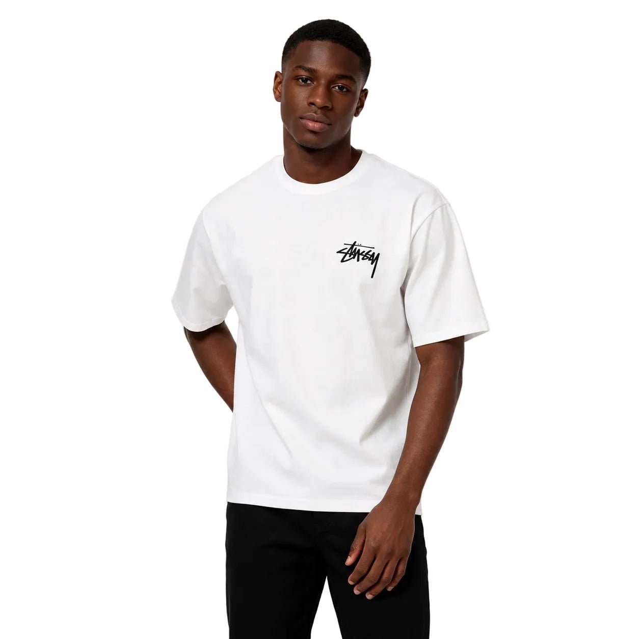 Stussy Fuzzy Dice Tee White – AFewVibe