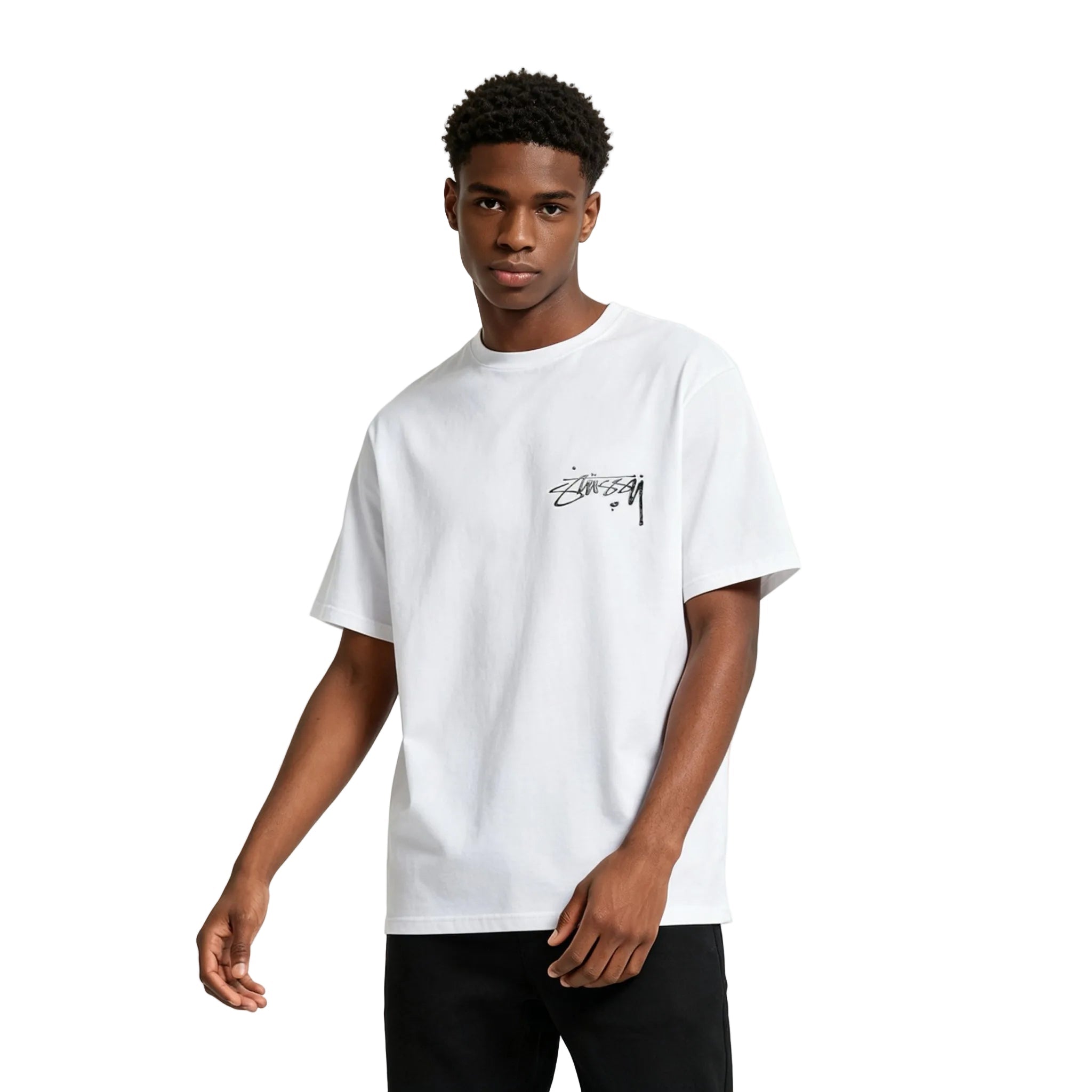 STUSSY MERCURY TEE ホワイト Lサイズ ステューシー Stüssy Mercury Tee White | Metallic-Effect Logo Tee – AFewVibe