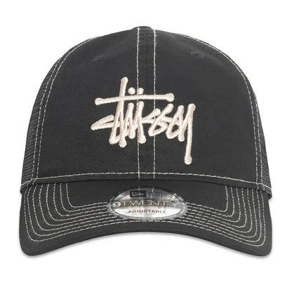 Stussy New Era 9Twenty Basic Trucker Black - Afewvibe