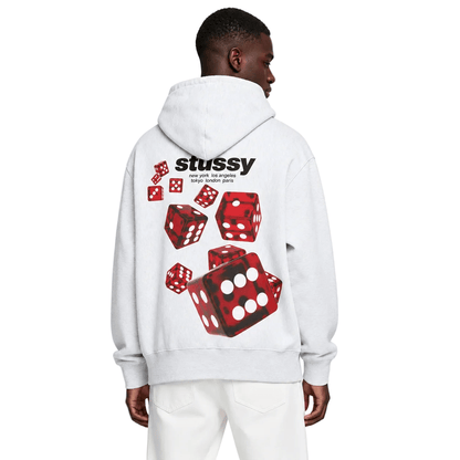 Stussy Rollers Hoodie Ash Heather - AFewVibe