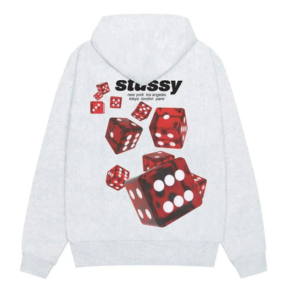Stussy Rollers Hoodie Ash Heather - Afewvibe