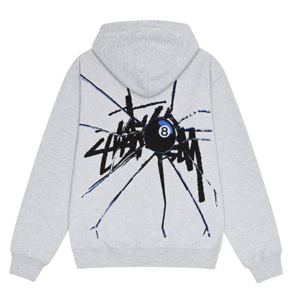 Stussy Shattered Zip Hoodie Ash Heather - AFewVibe