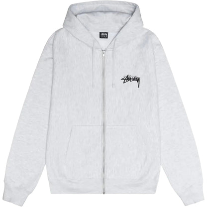 Stussy Shattered Zip Hoodie Ash Heather - AFewVibe