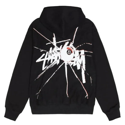 Stussy Shattered Zip Hoodie Black - AFewVibe