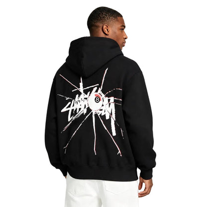 Stussy Shattered Zip Hoodie Black - AFewVibe