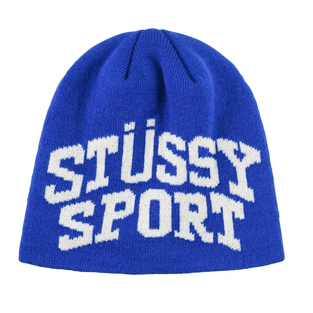 Stussy Sport Jacquard Skullcap Beanie Blue – AFV Clothes – AFewVibe