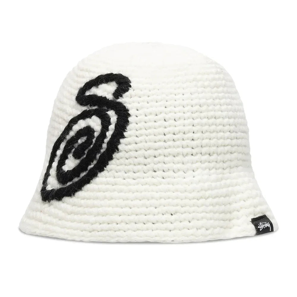 帽子 Stussy Bucket Hat Swirly S Knit Stussy Swirly S Knit Bucket Hat Bone – AFewVibe