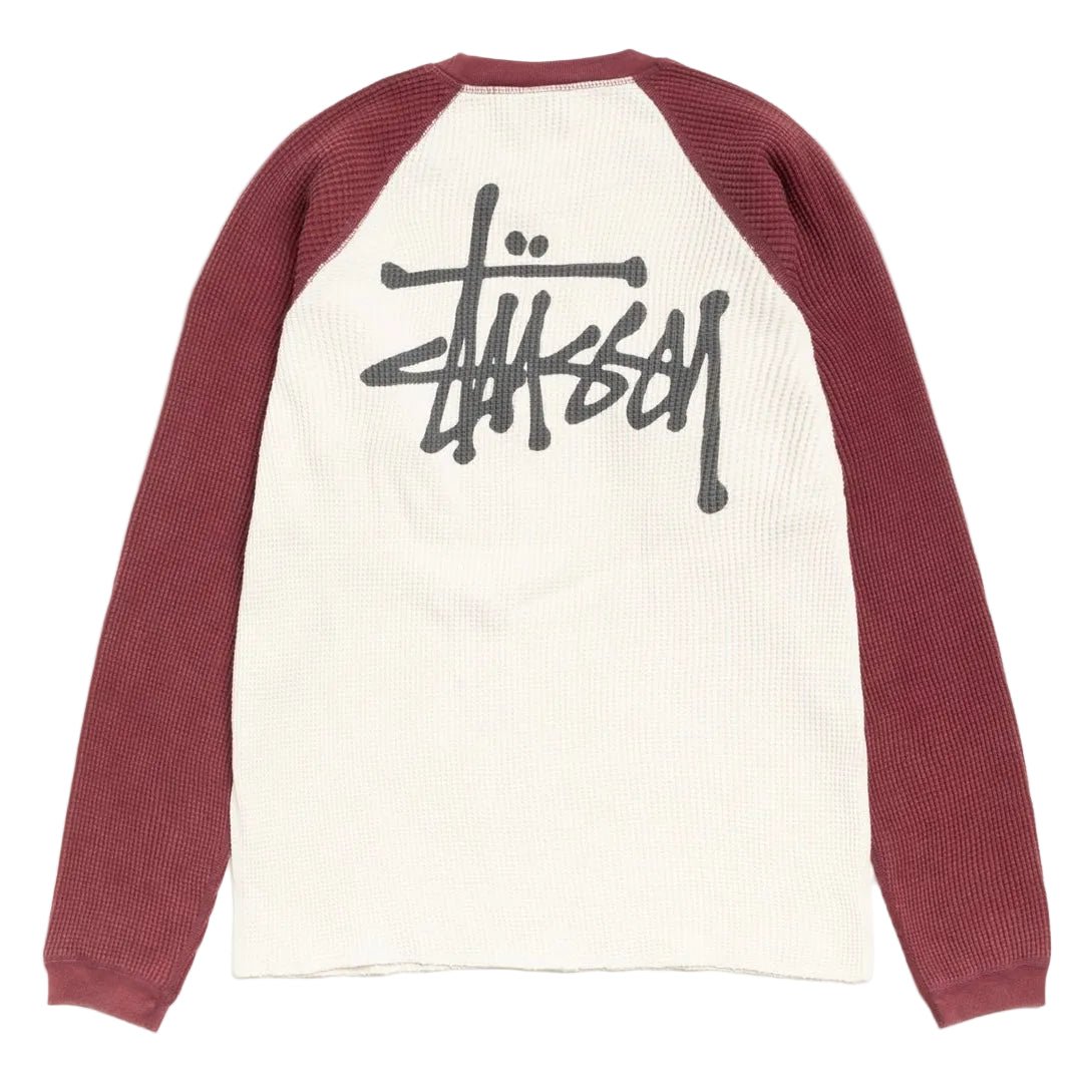 Stussy raglan Thermal ステューシー　サーマル　ロンT Stussy Thermal 2 Tone Raglan Shirt White – AFewVibe