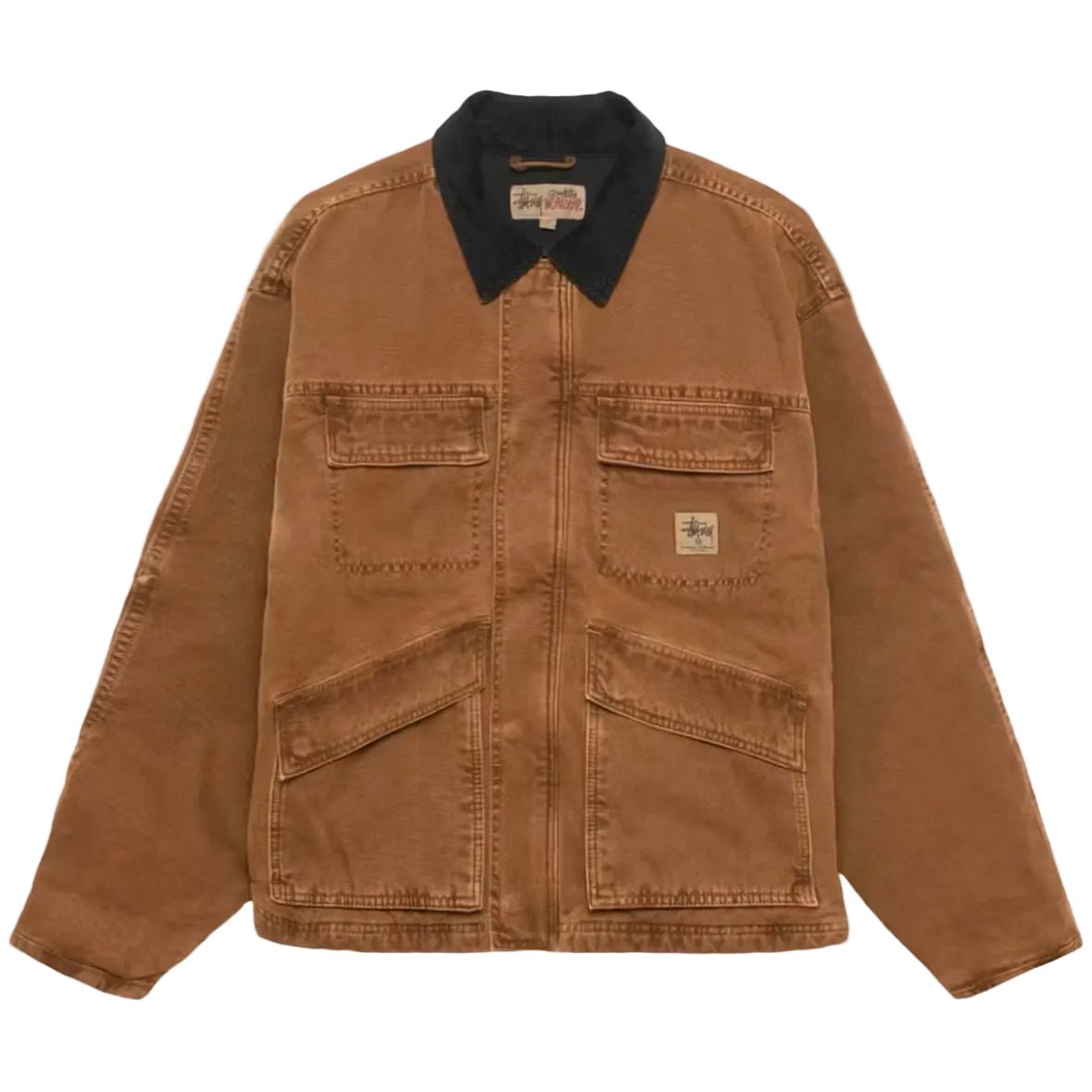 Stussy Washed Canvas Shop Jacket Bronze – AFewVibe