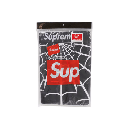 Supreme Hanes Spider Man Boxer Briefs 2 Pack Black - AFewVibe